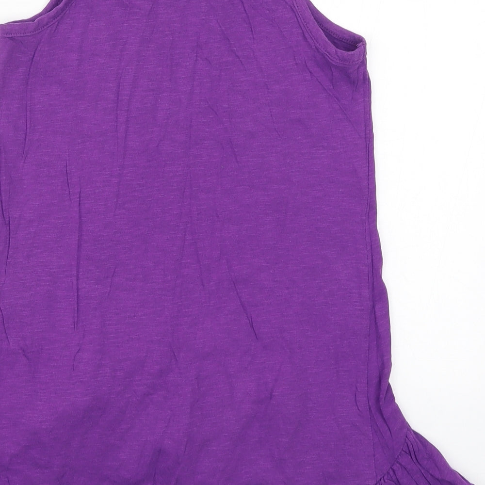 George Girls Purple Basic Tank Size 9-10 Years