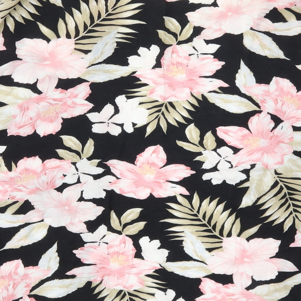 New Look Womens Pink Floral Jacket Size 8