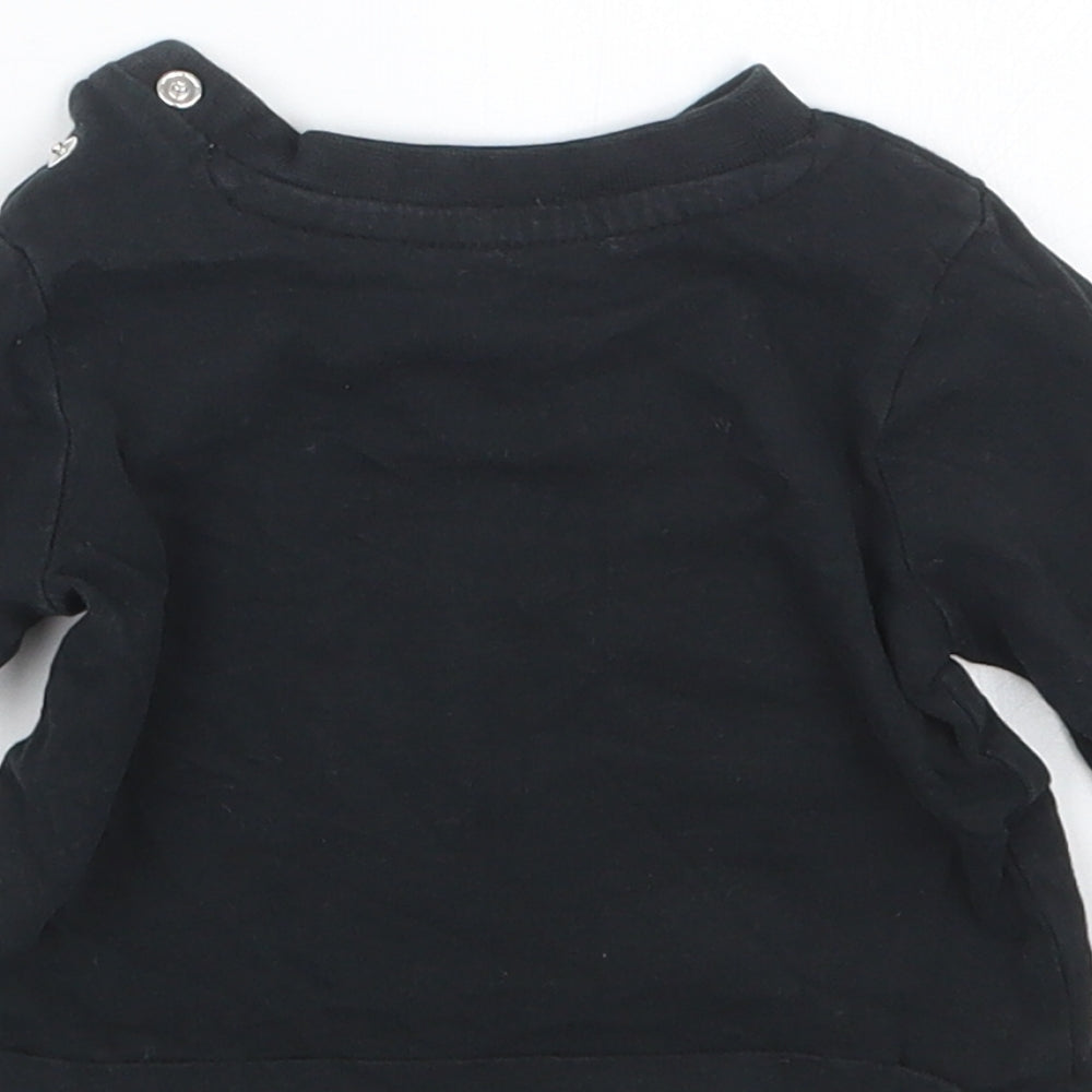 Nutmeg Boys Black Basic T-Shirt Size 0-3 Months