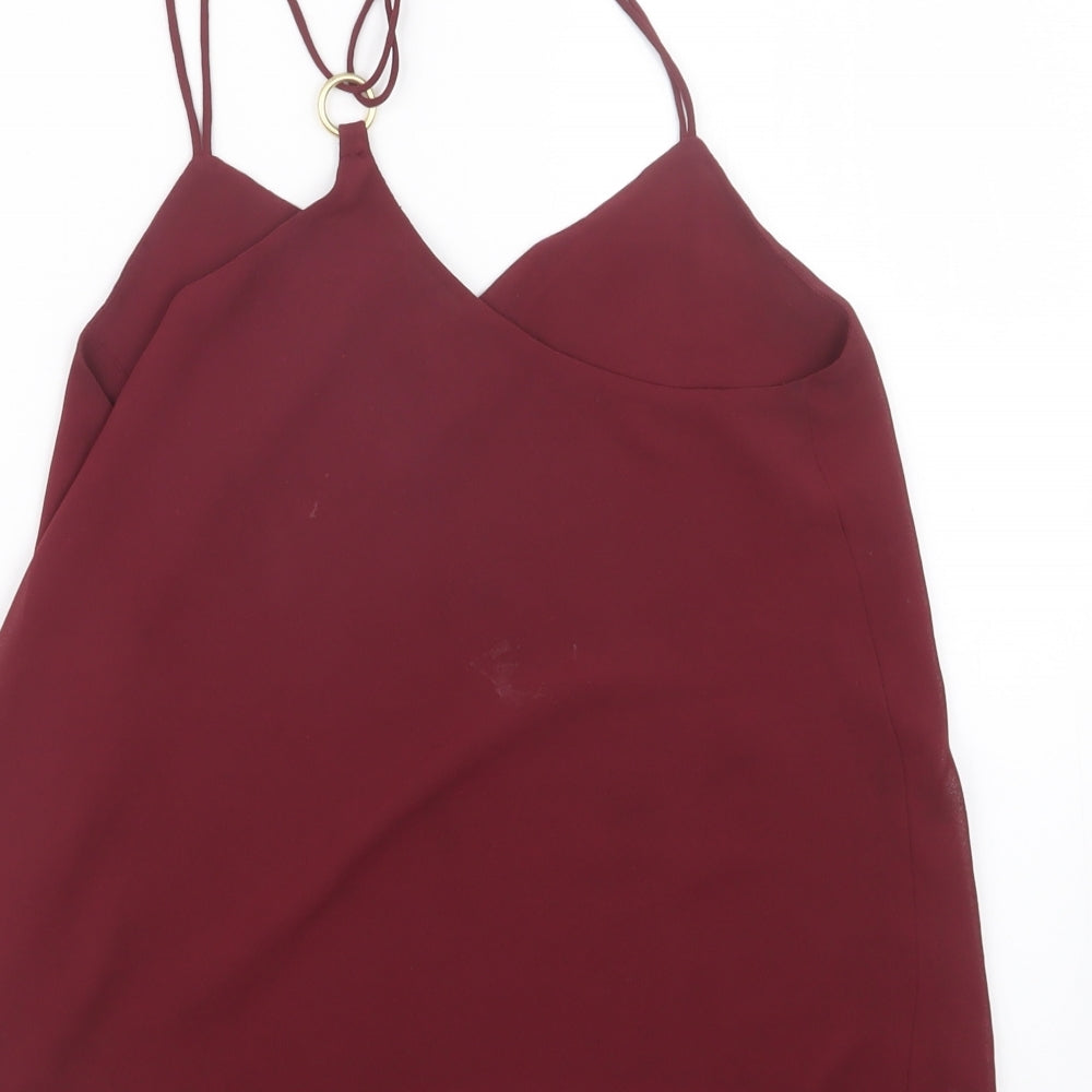 New Look Womens Purple Basic Blouse Size 10