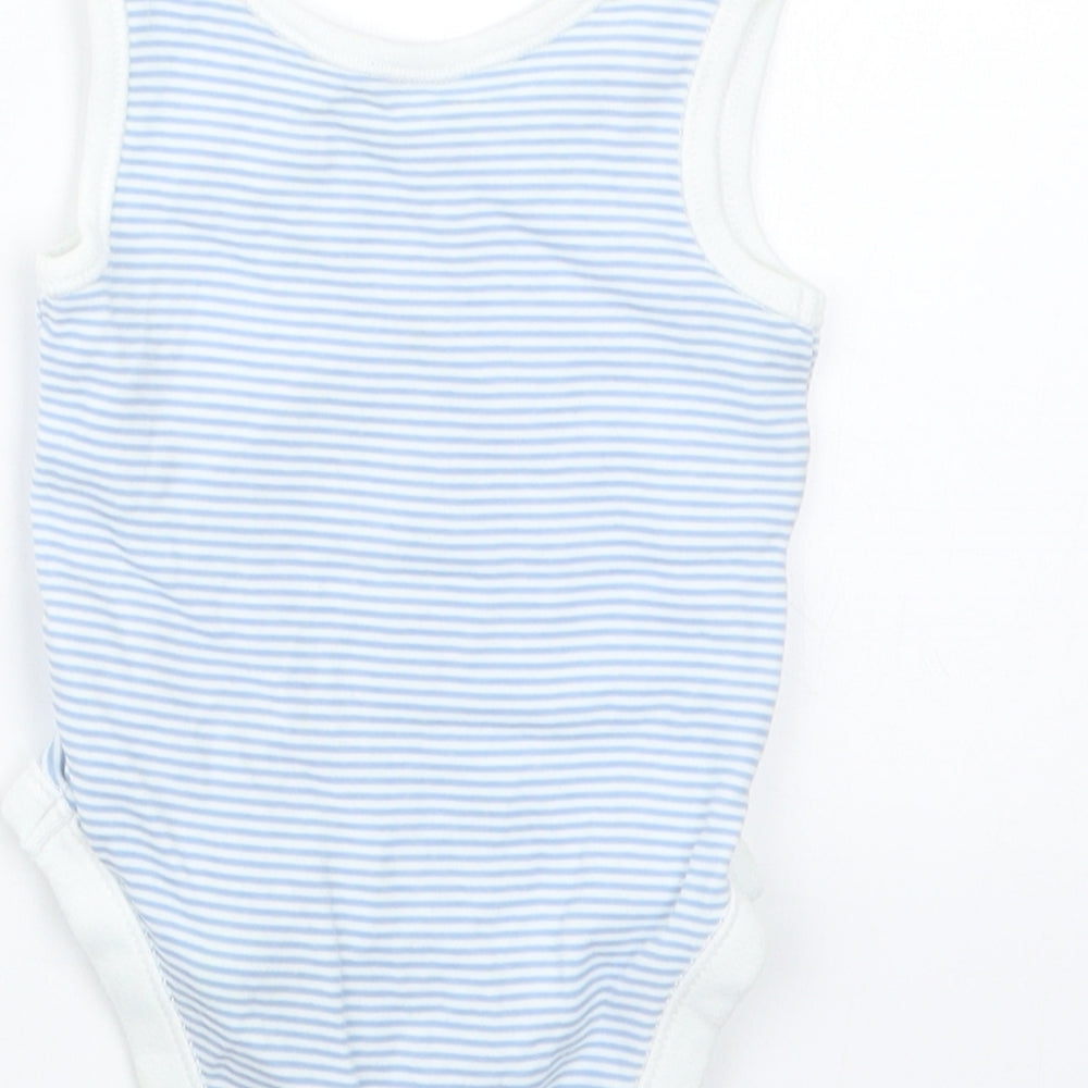 Nutmeg Boys Blue Striped Babygrow One-Piece Size Newborn