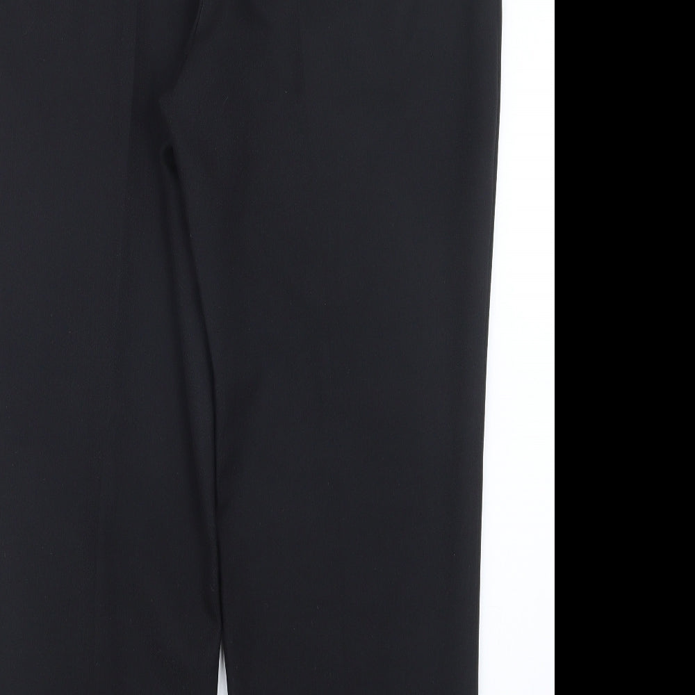 Papaya Womens Black Trousers Size 14 L26 in