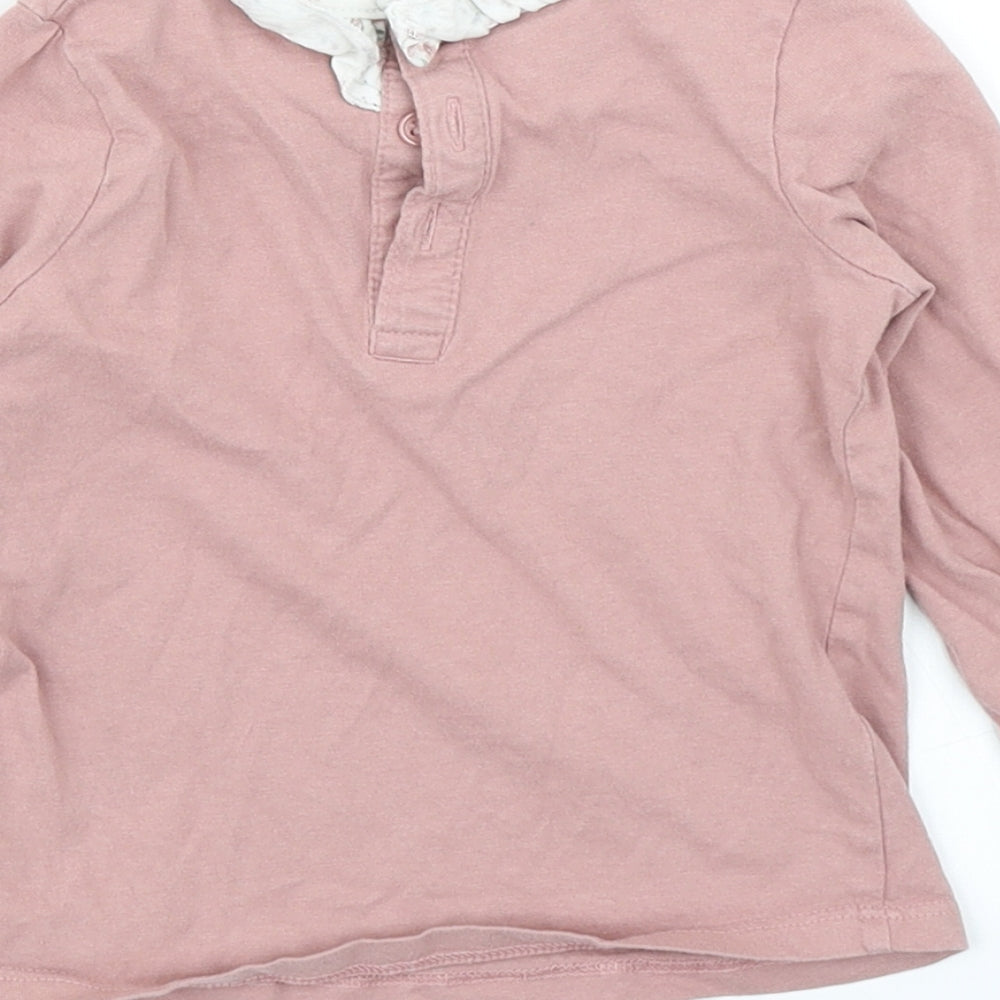 Matalan Girls Pink Basic T-Shirt Size 12-18 Months