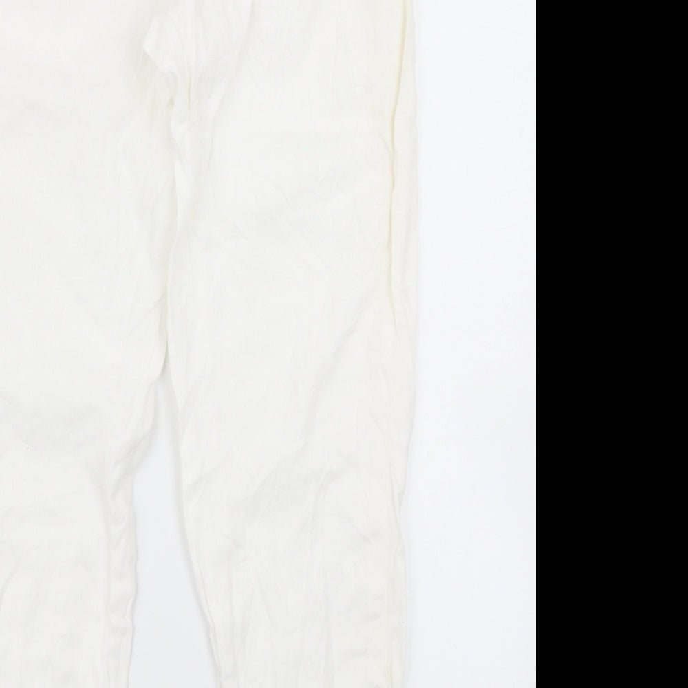 Inwear Womens White Cargo Trousers Size 8 L27 in