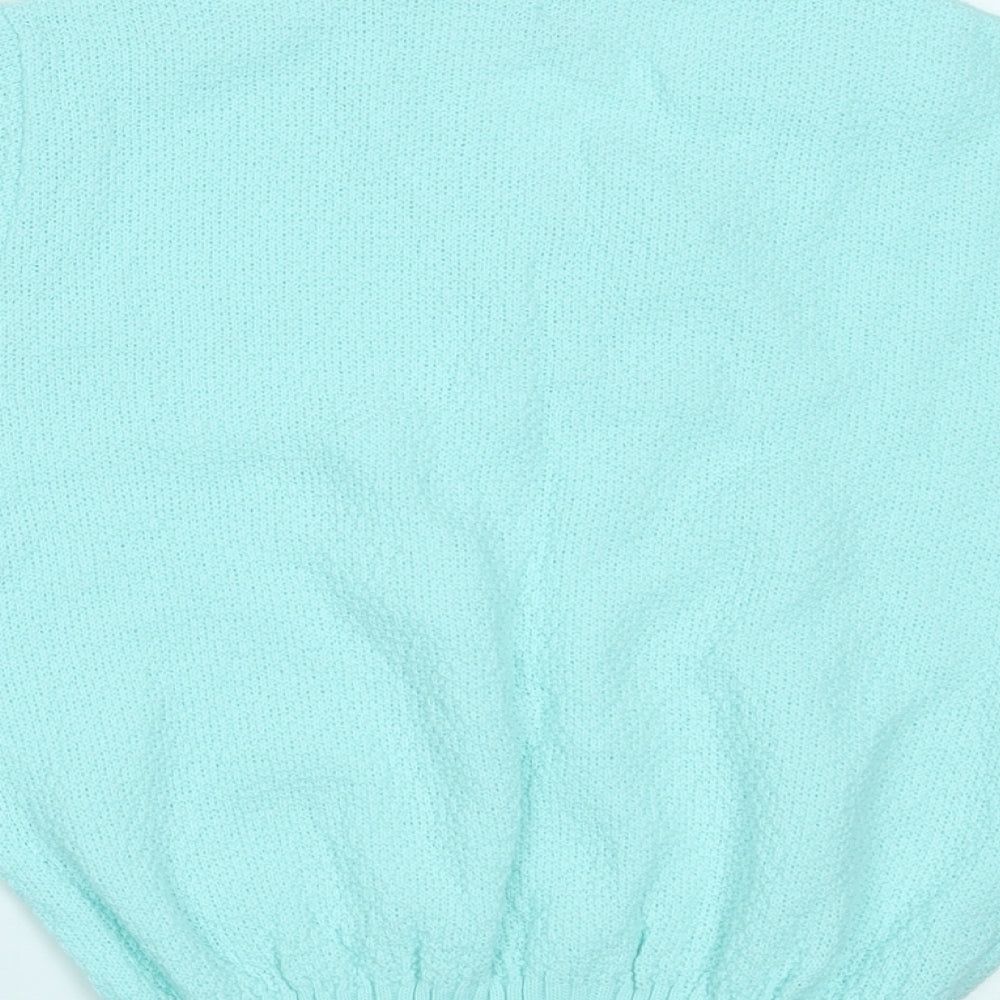 Preworn Womens Blue Basic T-Shirt Size 8