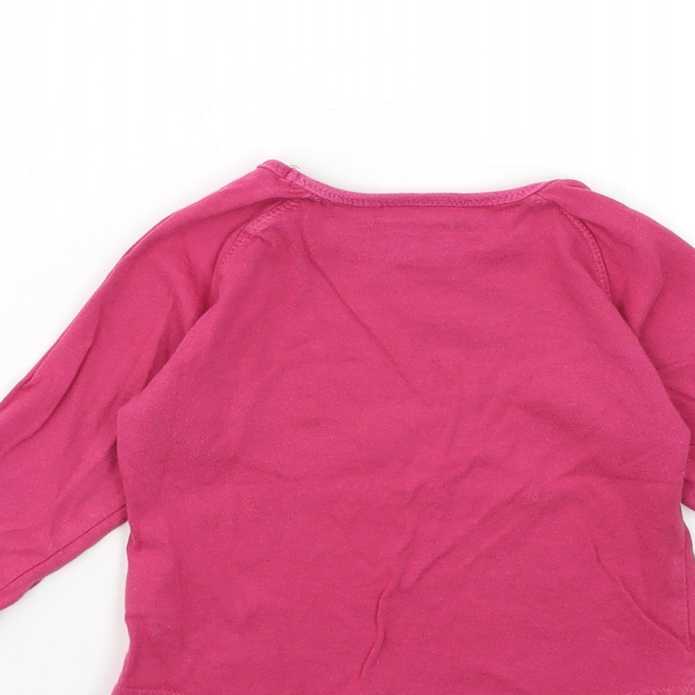 NEXT Baby Pink Basic T-Shirt Size 12 Months