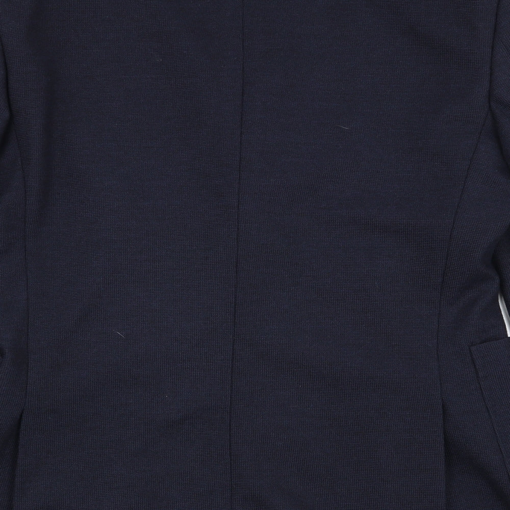 Easy Mens Blue Jacket Blazer Size S