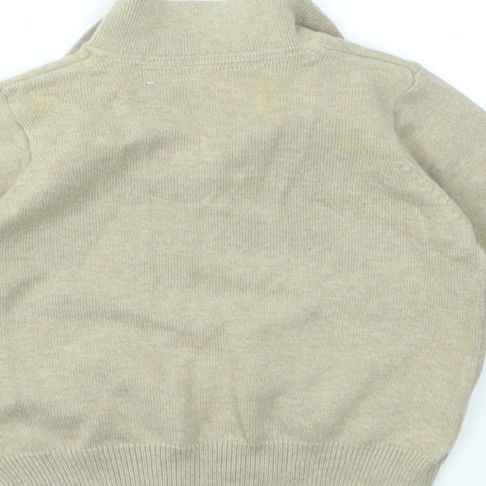 M Boys Beige Pullover Jumper Size 9-12 Months