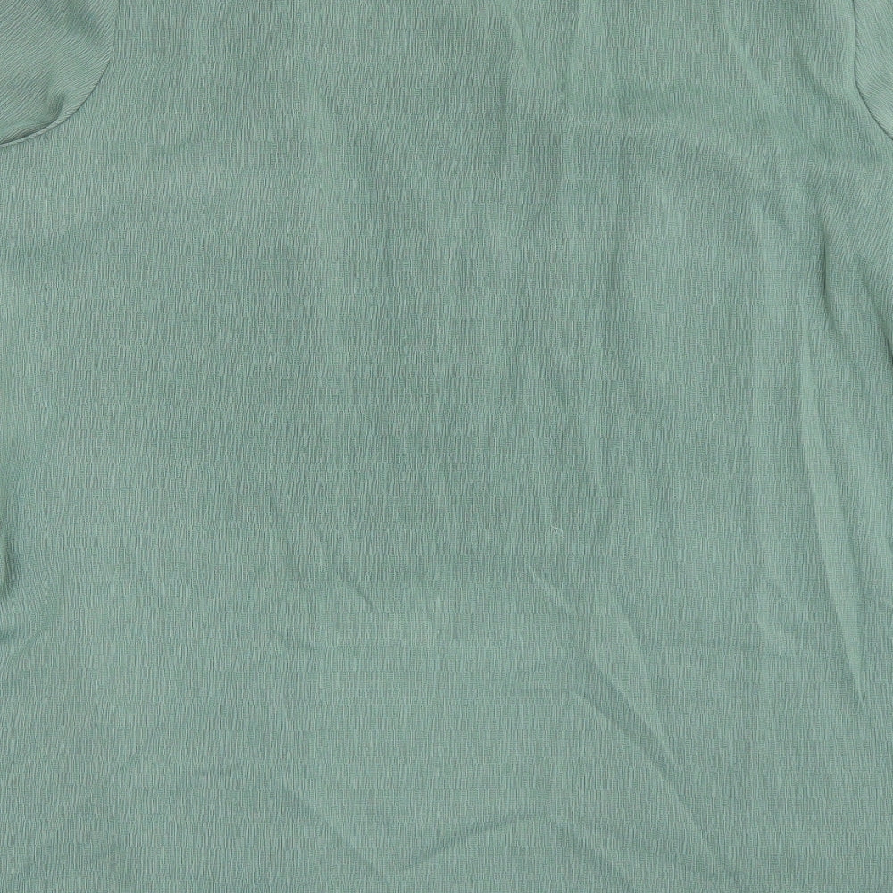 Ann Harvey Womens Green Basic Button-Up Size 18