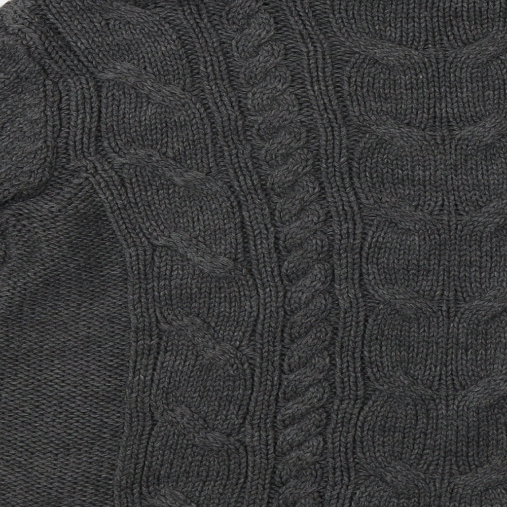 Mango Womens Grey Knit Pullover Sweatshirt Size S