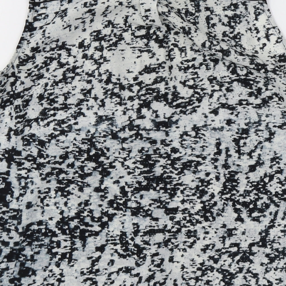 H&M Womens Grey Basic Button-Up Size 6