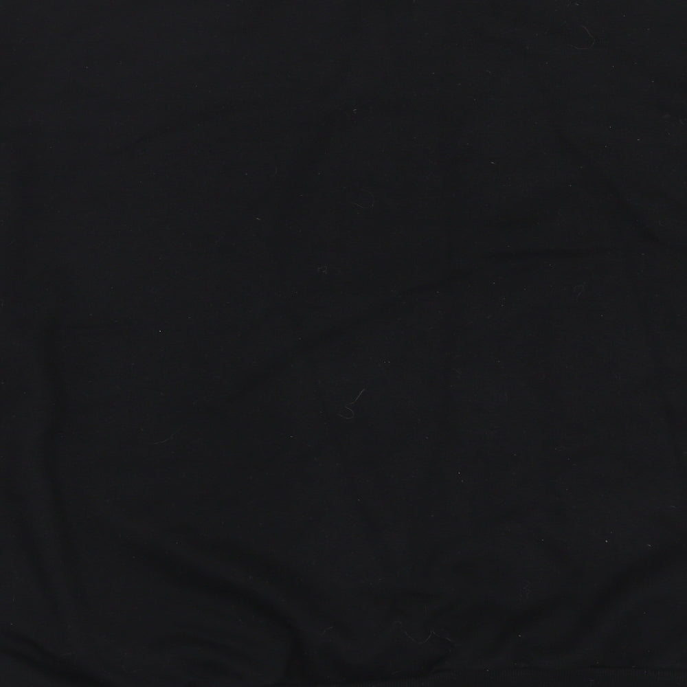 Boohoo Womens Black Pullover Sweatshirt Size 14