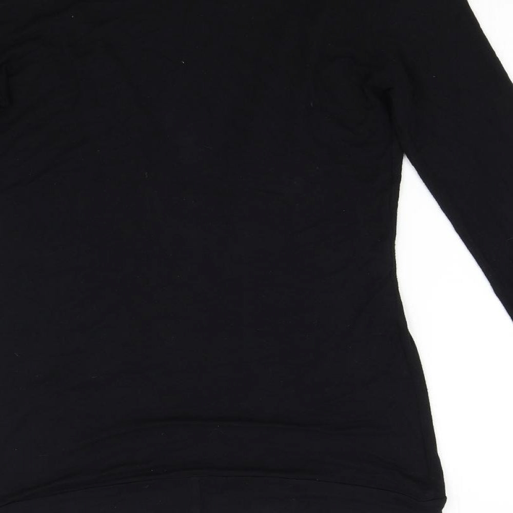 NA-KD Eyes Womens Black Cardigan Jumper Size M