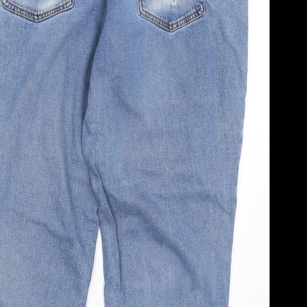 Cotton Traders Womens Blue Straight Jeans Size 44 L26 in