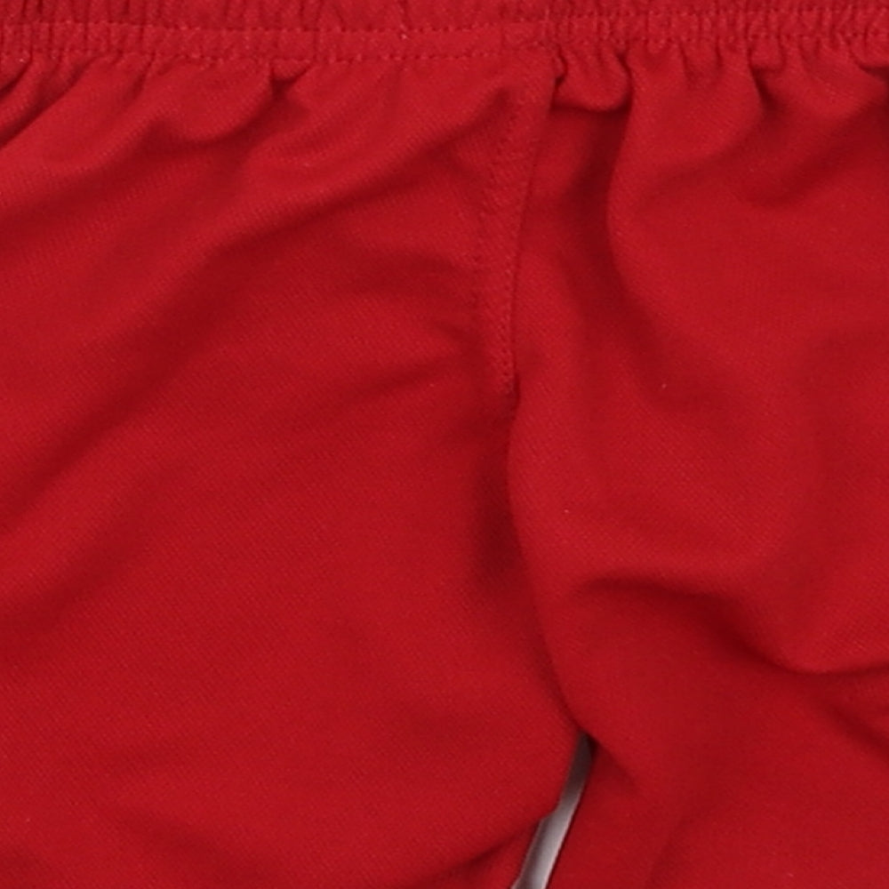 LK FC Boys Red Sweat Shorts Size 2 Years