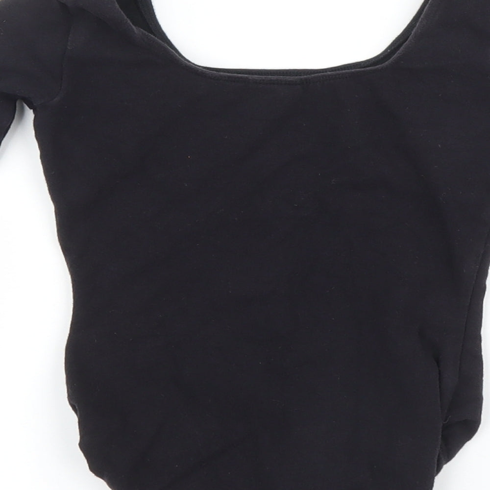 Bloch Girls Black Basic T-Shirt Size 5-6 Years