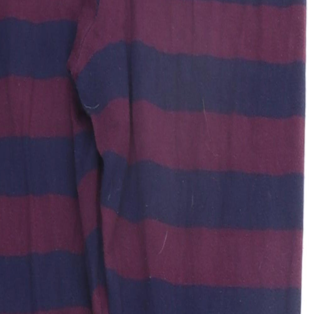LOVE TO LOUNGE Girls Purple Striped Top Pyjama Pants Size XS