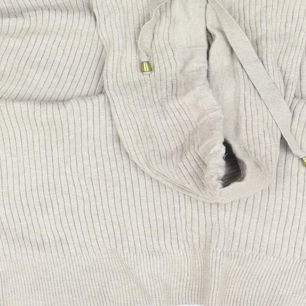 George Womens Beige Pullover Hoodie Size S