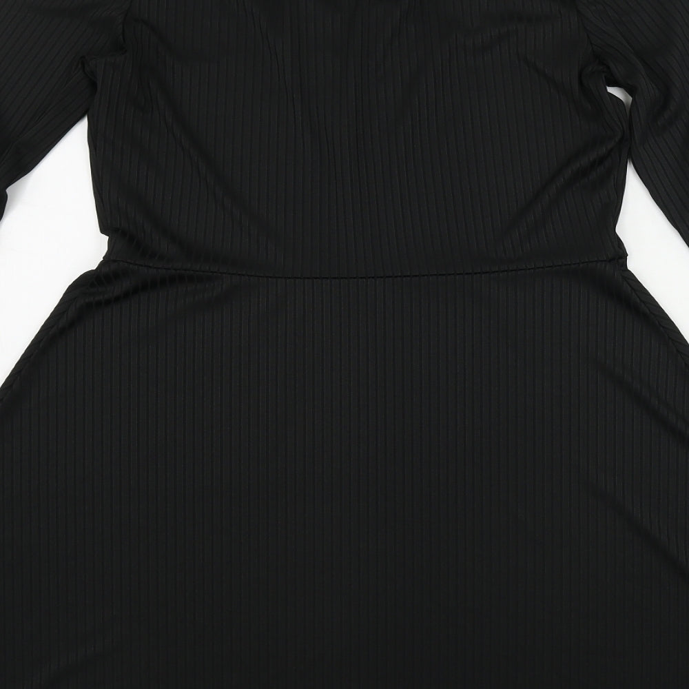 Select Womens Black A-Line Size 12