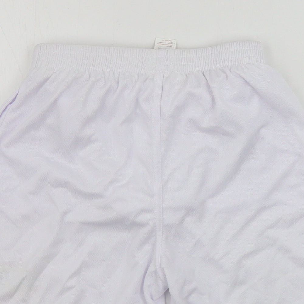 AWD Boys White Sweat Shorts Size 12-13 Years