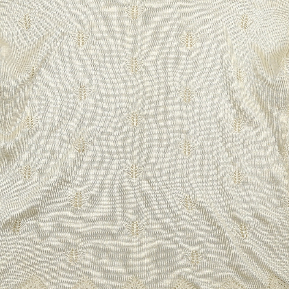 NEXT Womens Beige Knit Pullover Jumper Size M