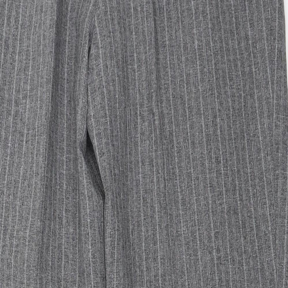 Marks & Spencer Womens Grey Trousers Size 14 L28 in