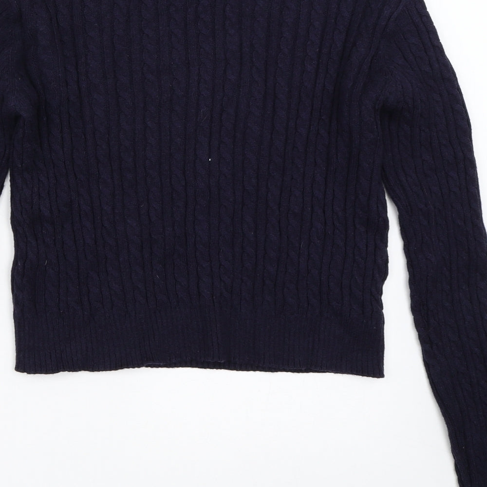 Pull&Bear Womens Blue Pullover Jumper Size M