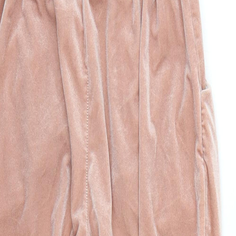 Preworn Womens Pink Jogger Trousers Size 6 L22 in