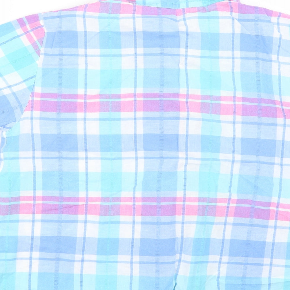 Dunnes Womens Multicoloured Check Top Pyjama Top Size 8
