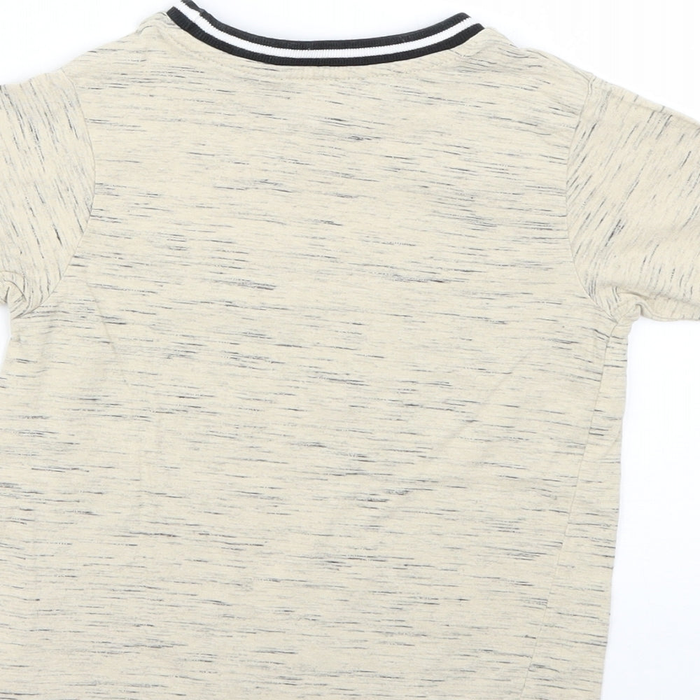George Boys Beige Basic T-Shirt Size 5-6 Years