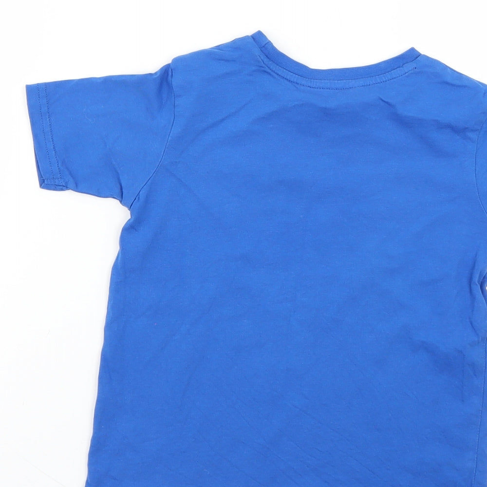 George Boys Blue Basic T-Shirt Size 5-6 Years