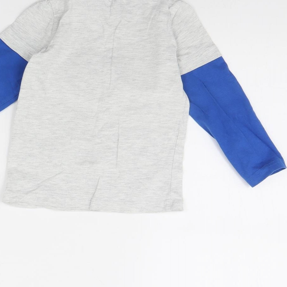 M&Co Boys Grey Basic T-Shirt Size 2 Years