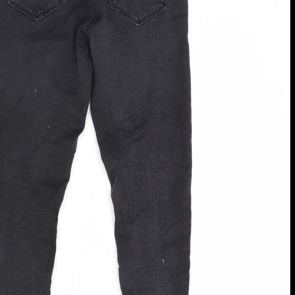 Dorothy Perkins Womens Black Denim Skinny Jeans Size 12 L28 in