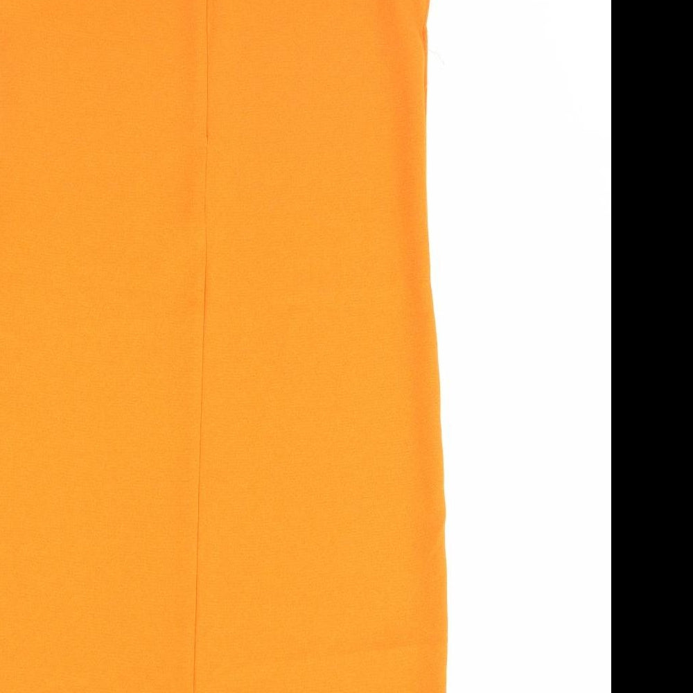 Boohoo Womens Orange Shift Size 8