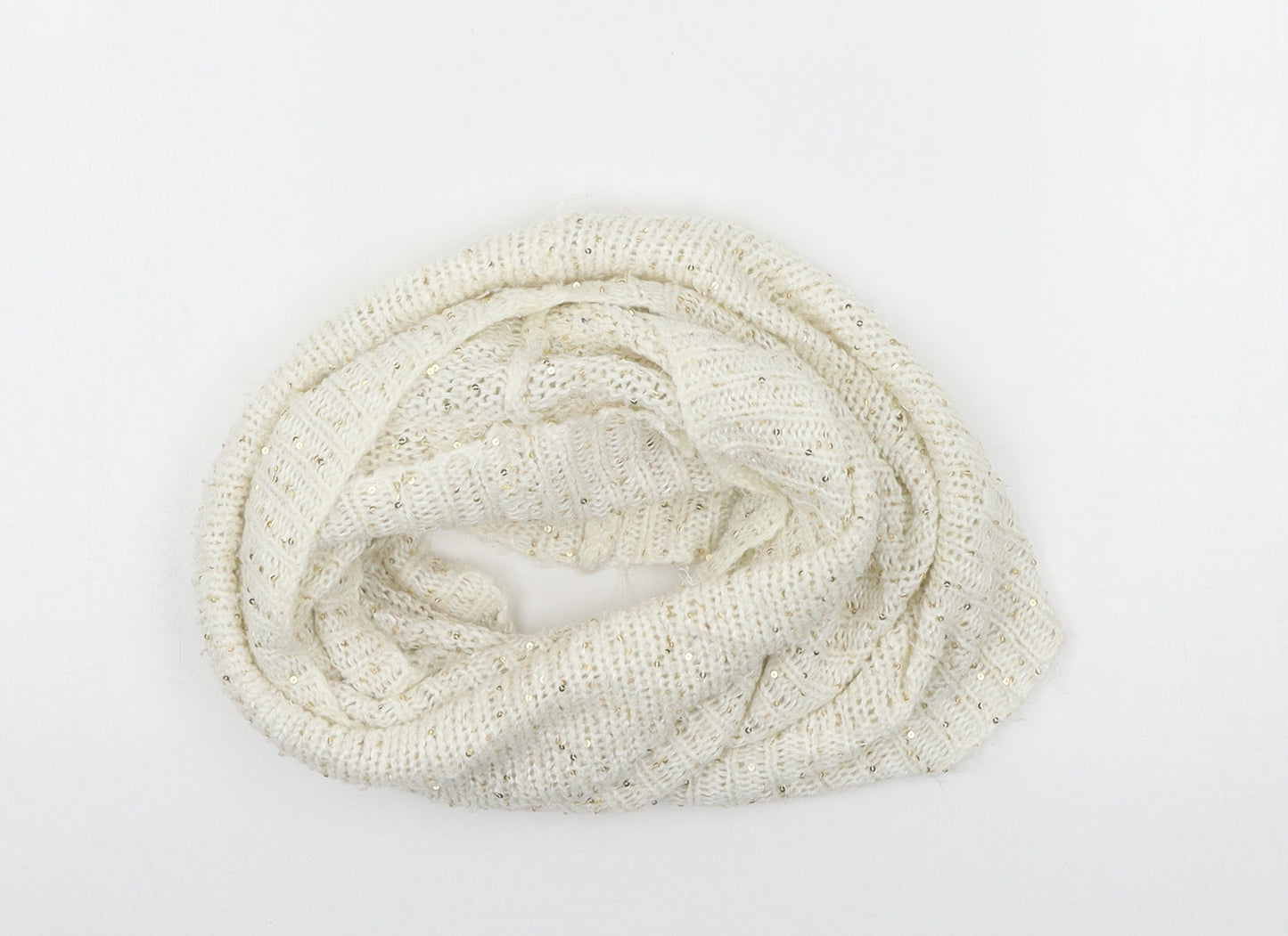 H&M Womens Ivory Knit Scarf