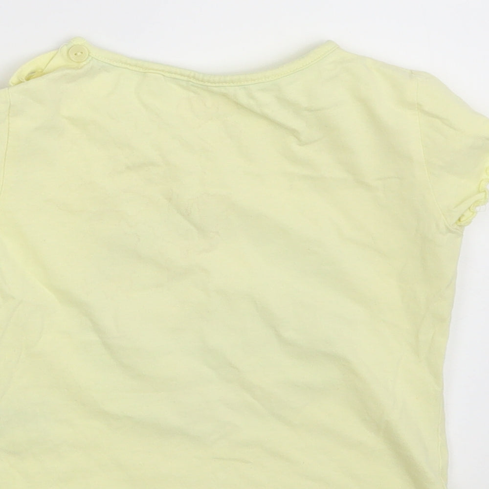 Lupilu Girls Yellow Basic T-Shirt Size 12-18 Months