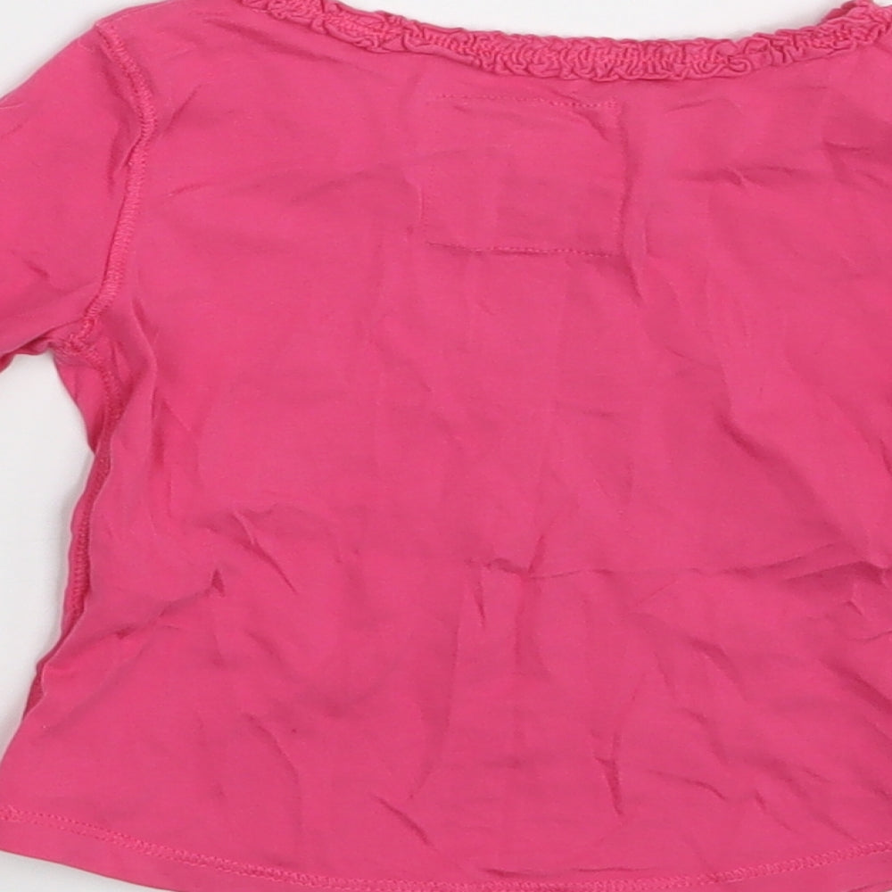 NEXT Girls Pink Basic T-Shirt Size 6-9 Months