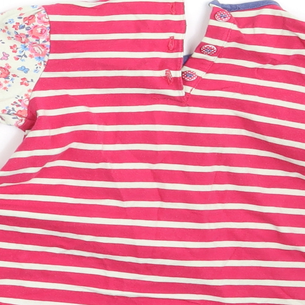 Mini Club Girls Pink Floral T-Shirt Dress Size 6-9 Months