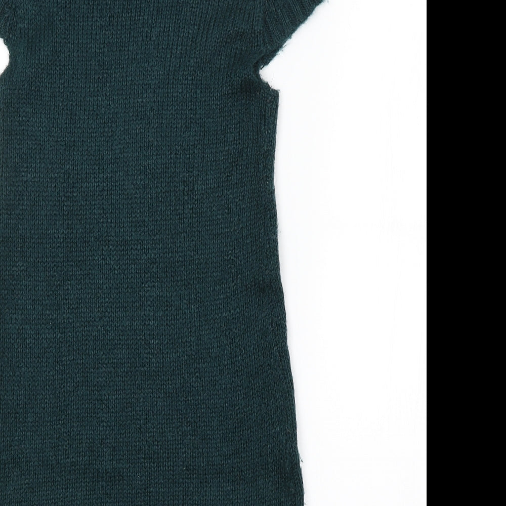 E-vie Womens Green Jumper Dress Size 8
