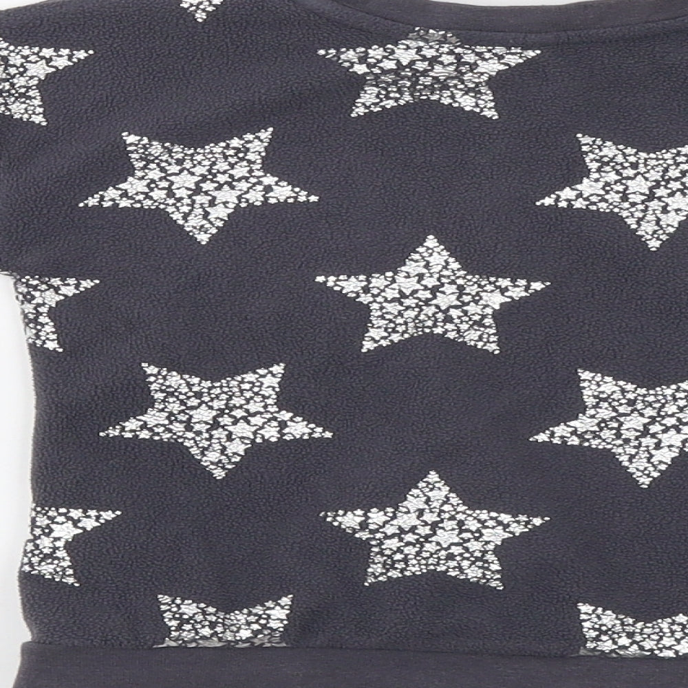 George Girls Grey Pullover Sweatshirt Size 2-3 Years - Star Print