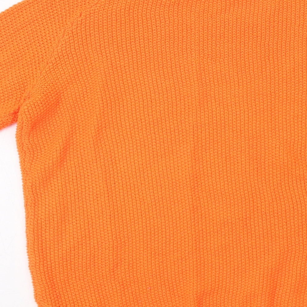 H&M Womens Orange Pullover Jumper Size M
