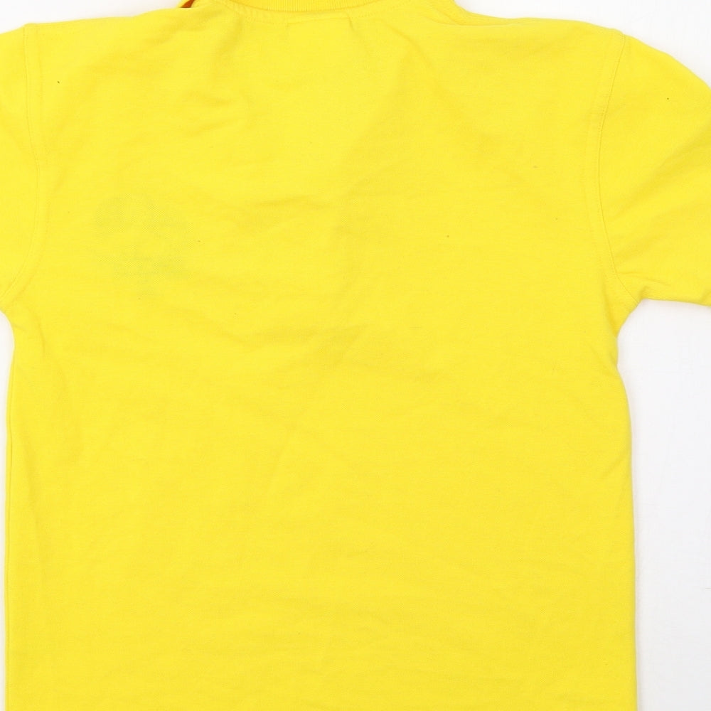 Uneek Boys Yellow Basic Polo Size 9-10 Years - Magic 8 Ball
