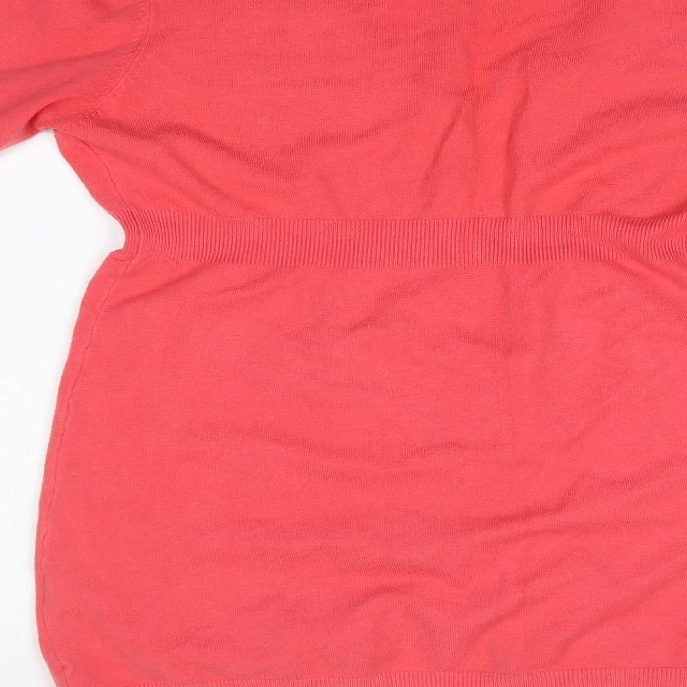 VANIA DEIURI Womens Pink Cardigan Jumper Size L