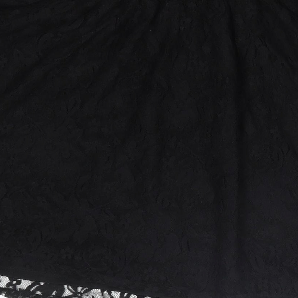 Atmosphere Womens Black Floral Basic T-Shirt Size 6
