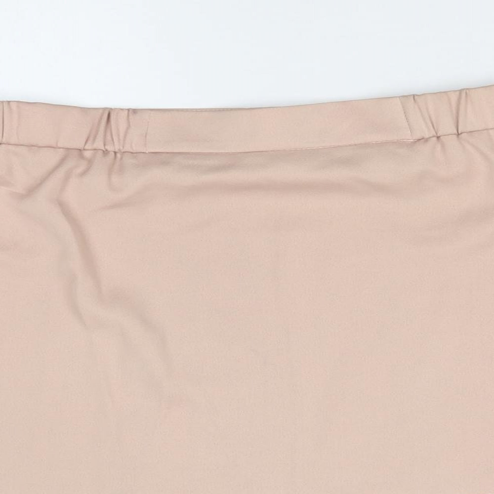Topshop Womens Pink Basic T-Shirt Size 10