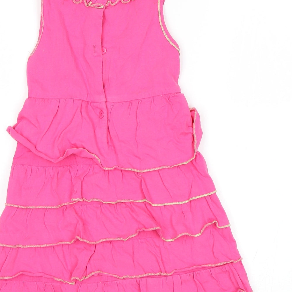 Beetlejuice Womens Pink A-Line Size 6