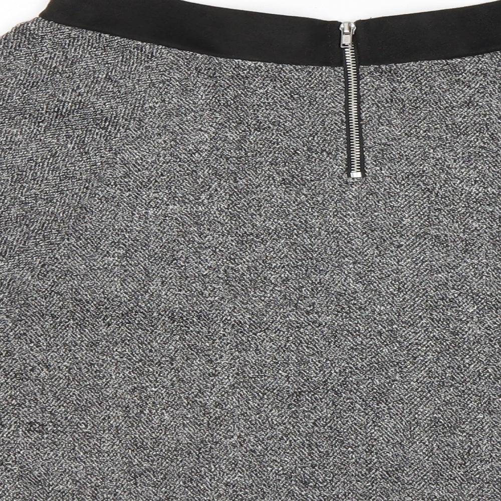 H&M Womens Grey Skater Skirt Size S