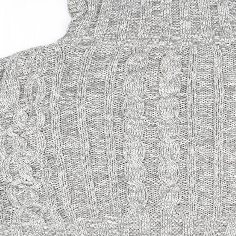 E-vie Womens Grey Full Zip Jumper Size 14