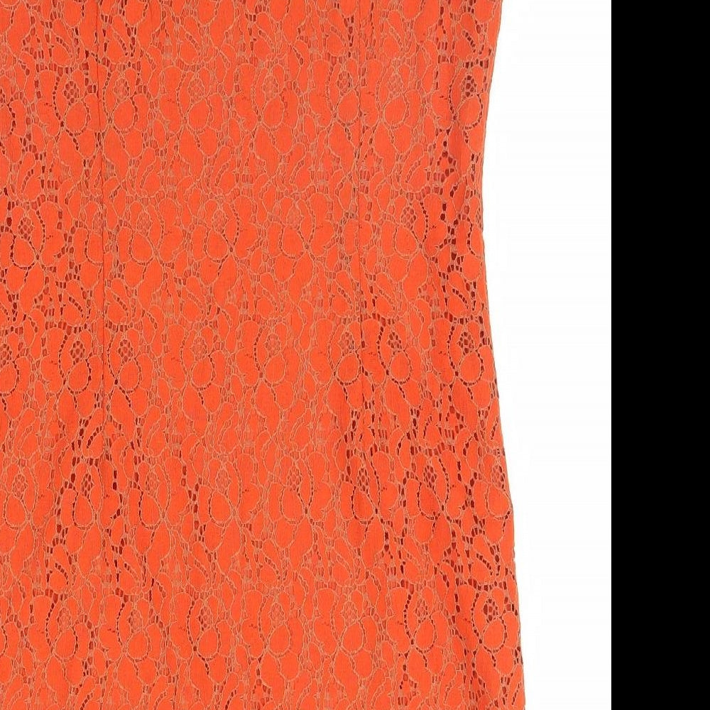F&F Womens Orange Basic Tank Size 12