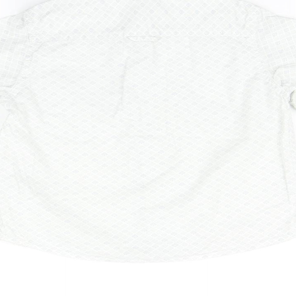 Mothercare Boys Blue Geometric Basic Button-Up Size 3-4 Years